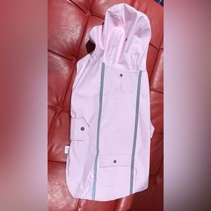 NWT- Dog Whisperer- Pink and Gray Raincoat- Windrider Size Large